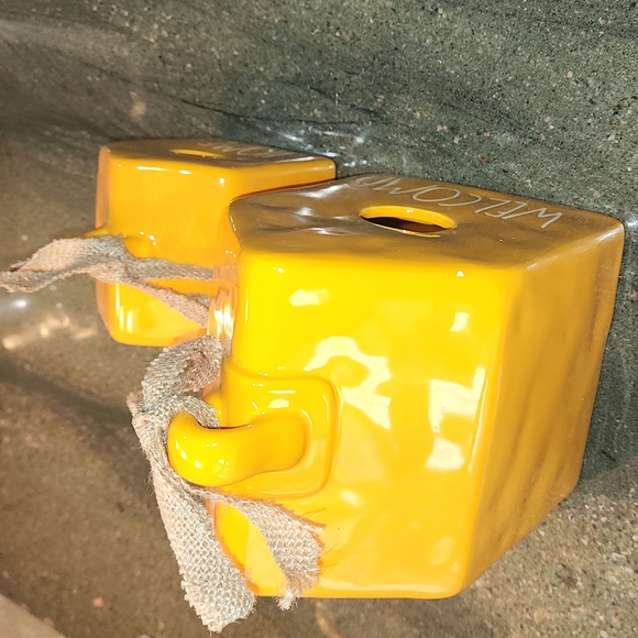 Rae Dunn 2 Birdhouses "welcome" & "home" - "NEW" - Picture 4 of 4